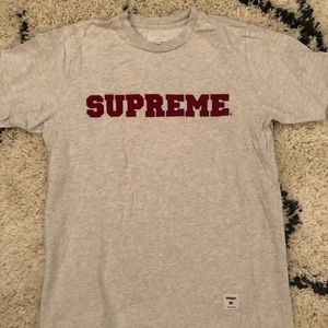 grey supreme T shirt
